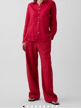 GAP Bright Red Pull-On pants